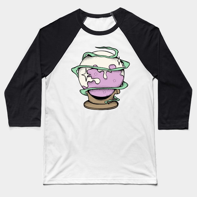 Crystal Ball Baseball T-Shirt by ToughCookie98